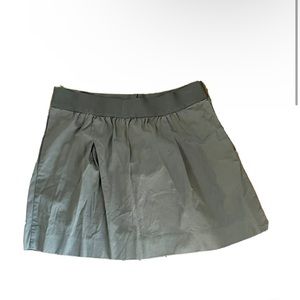 J CREW ARMY GREEN SIZE 8 A LINE MINI SKIRT